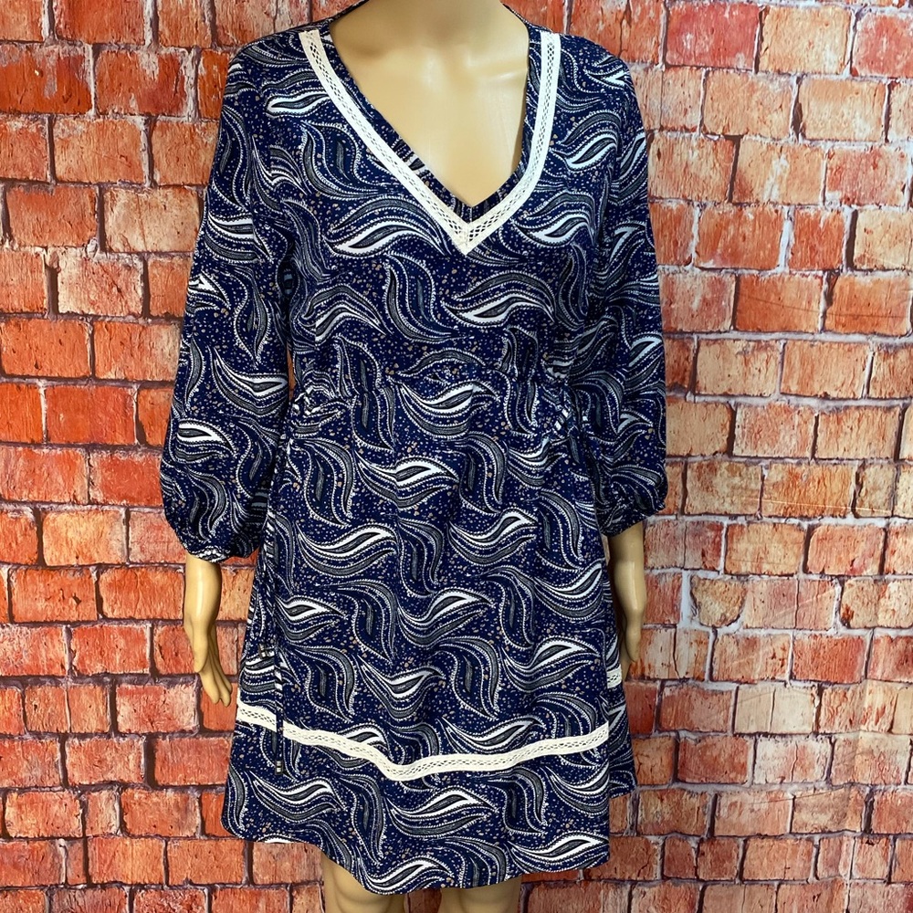 Chloah Cinched Waist‎ Print Dress
